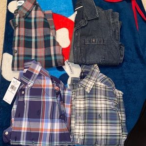 (4) Polo, Old Navy & CarterButton down shirts